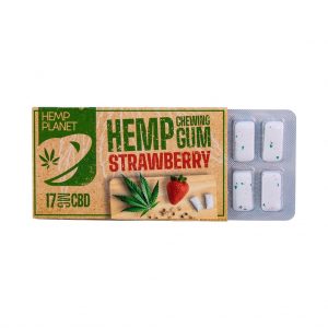 Chewing gum CBD fraise